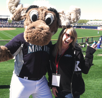 Team Member with Mariner Moose